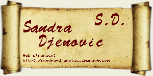 Sandra Đenović vizit kartica